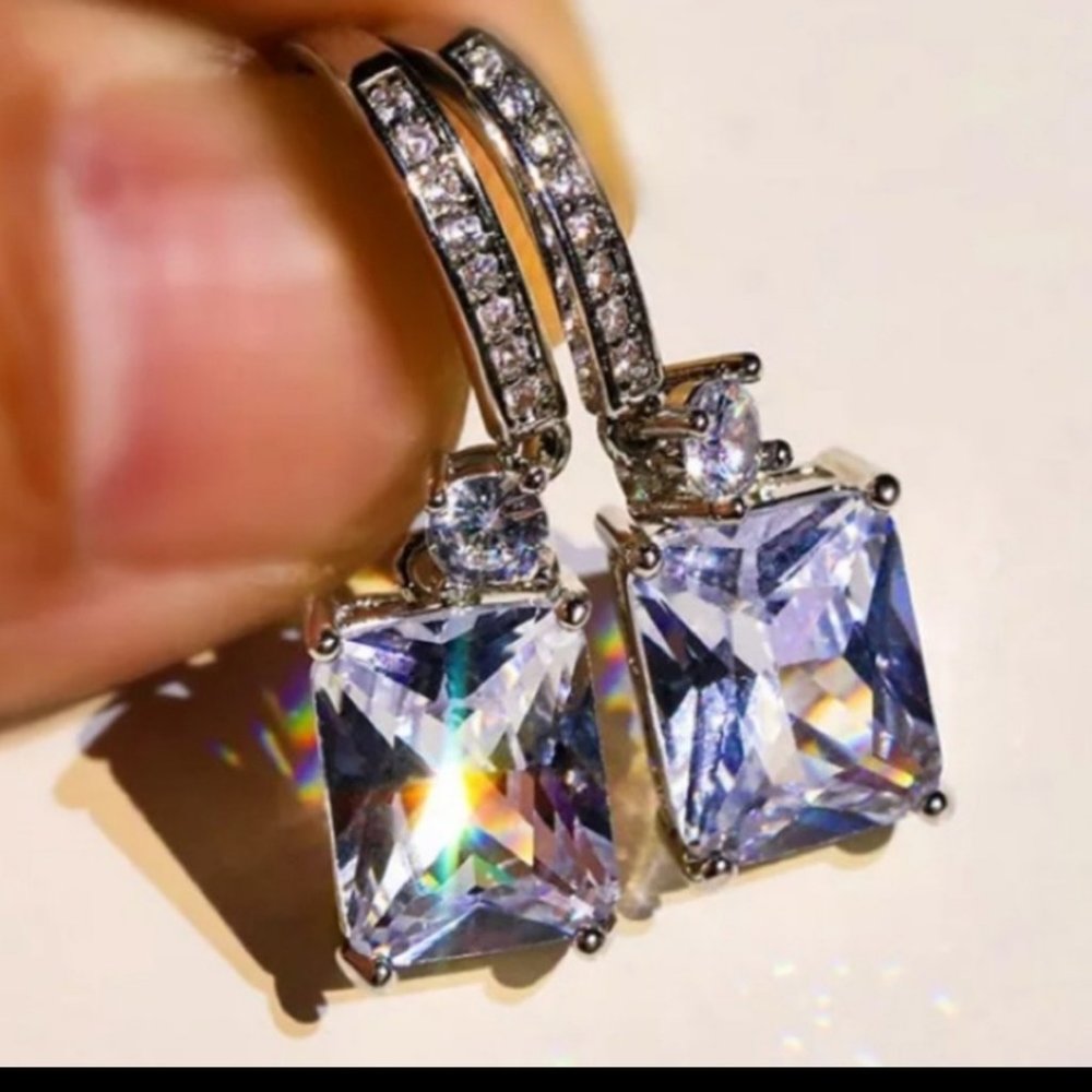 ***NWOT sterling silver drop earrings - Picture 5 of 5